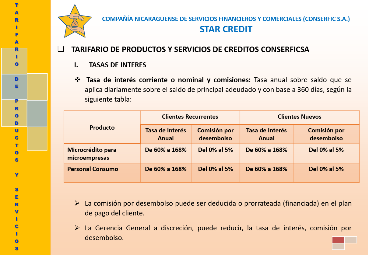 Tarifario 1